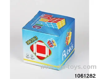 Rubik's cube in color box