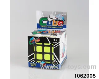 Rubik's cube in color box