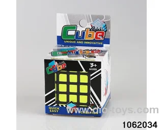 Rubik's cube in color box