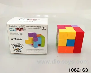 Rubik's cube in color box
