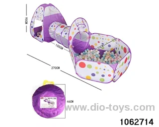Children's Tent Tunnel Ocean Ball Pool in BAG