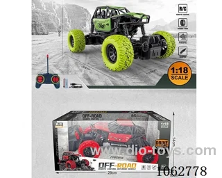 1:18 4 ch rc alloy car W L included battery