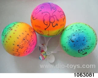 9 inch Rainbow Ball（3 Mixed）in Net bag