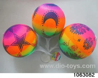 9 inch Rainbow Ball（3 Mixed）in Net bag