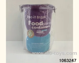 food container in Plastic film