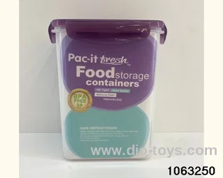 food container in Plastic film
