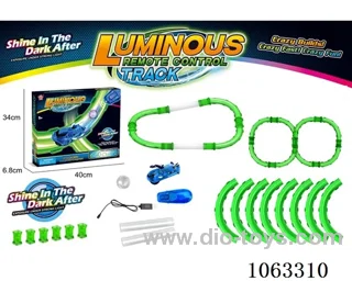 Luminous rail car