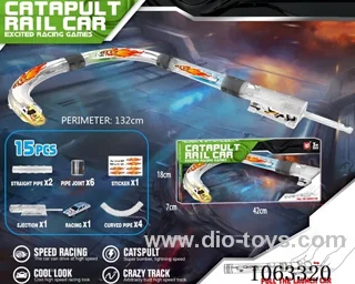 Alloy catapult tube rail car