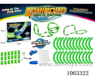 RC noctilucent rail car