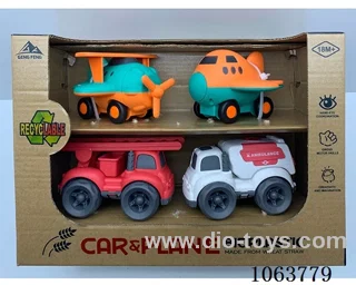 Straw material  Free Wheel Car
