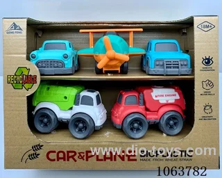 Straw material  Free Wheel Car