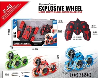 2.4G 5ch rc stunt car with light