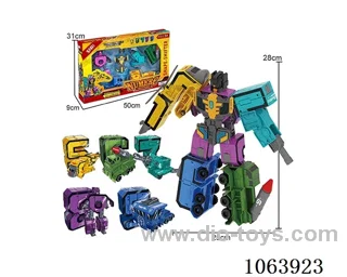 Puzzle digital morphing robot