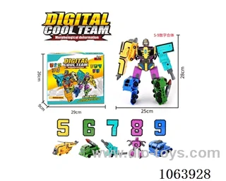 Puzzle digital morphing robot