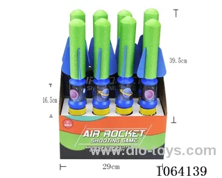 39cm soft air rocket gun toys
