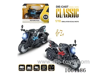 1:10 Pull Back Alloy Motobicycle W L/M
