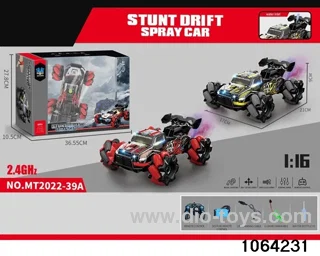 2.4G RC stunt car (electricity included) in window box