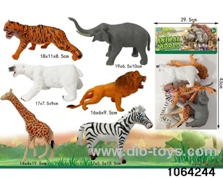 Wildlife Set (6PCS) in PP bag with header