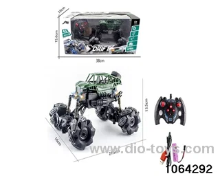 2.4GHz 1:18 RC Stunt Car with Lights in window box