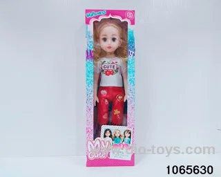 18 inch doll set with music in window box