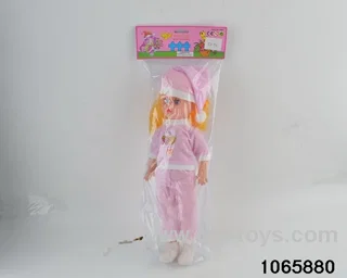 18 inch doll set with music in poly bag header