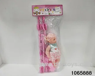 12 inch doll set in poly bag header