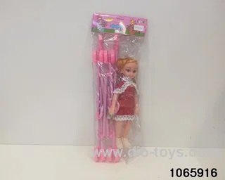 14 inch doll set with music in BAG
