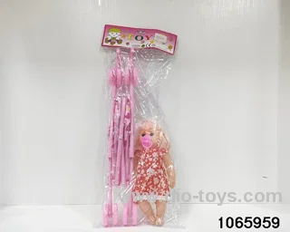 12 inch doll set with music in window box