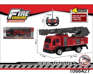 RC Fire Truck in window box