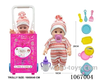 12inch doll with trolley