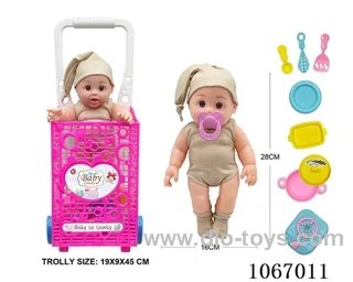 12inch doll with trolley