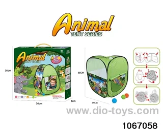 tents set in color box