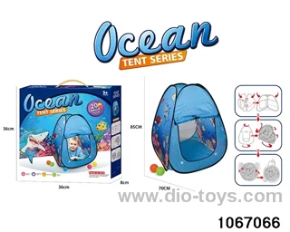 tents set in color box
