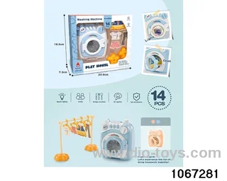 Drum washing machine in color box