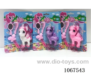 Pony with comb mirror hairpin