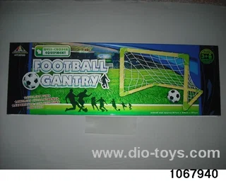 football goal in color box