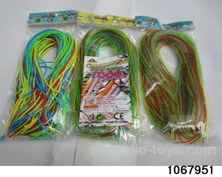 hand-woven colored rope in opp bag
