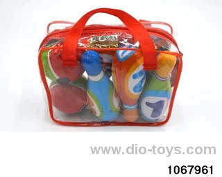 PU Bowling in PVC hang bag