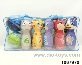 PU Bowling in PVC hang bag