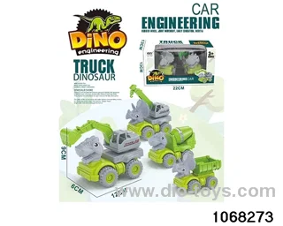 2pcs Inertial Engineering Vehicle in window box