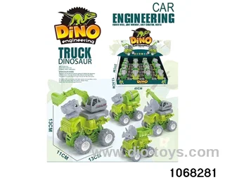 12pcs Inertial Engineering Vehicle in display box