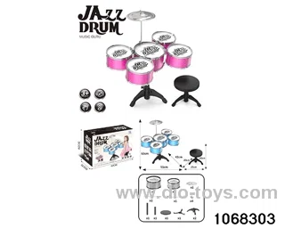 Electroplated 5-drum set (with chair) in color box