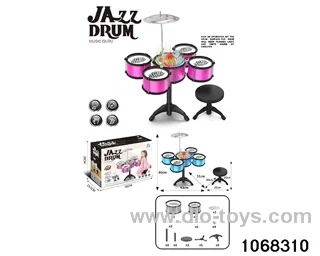 Non-plated 5-drum set (with chair and light) in color box