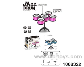 Non-plated 5-drum set (with light and without chair) in color box
