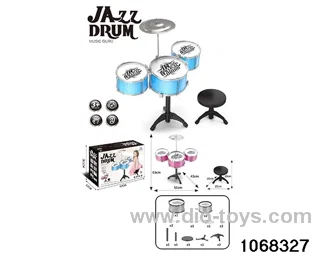 Electroplated 3-Drum Set (no light with chair) in color box