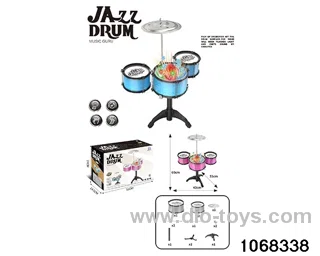 Non-plated 3-Drum Set (with light and chair) in color box