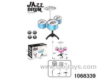 Electroplated 3-Drum Set (no light with chair) in color box