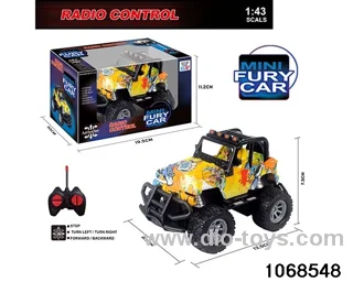 1:43 4ch RC Car with light in window box