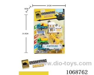 Sliding cartoon engineering car set series