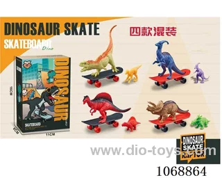 Dinosaur + finger skateboard